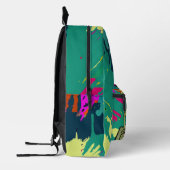 Street Retro Frog mit Kopfhörern | Funny Bedruckter Rucksack (Links)