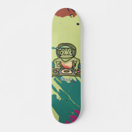 Street Retro Frog mit Kopfhörern | Funny Skateboard