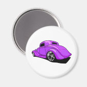 Street Rod Lila Magnet (Vorderseite/Rückseite)
