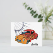 Street Rod Postkarte (Stehend Vorderseite)