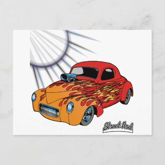 Street Rod Postkarte (Vorderseite)
