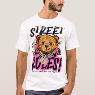 Street Rules Urban Bear Grafik-T-Shirt T-Shirt