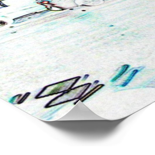 Street Scene 01 Poster (Ecke)