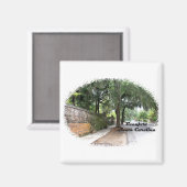 Street Scene, Beaufort, SC Magnet (Vorderseite/Rückseite)