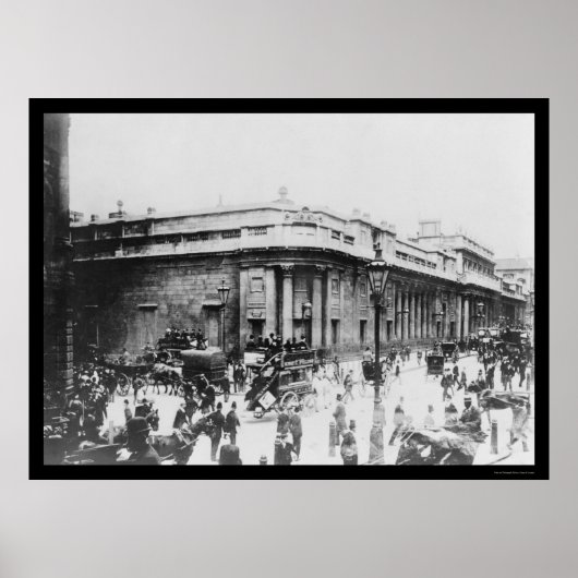 Street Scene bei der Bank of England in London 191 Poster (Vorne)
