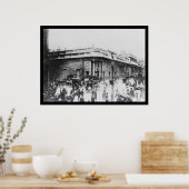 Street Scene bei der Bank of England in London 191 Poster (Küche)