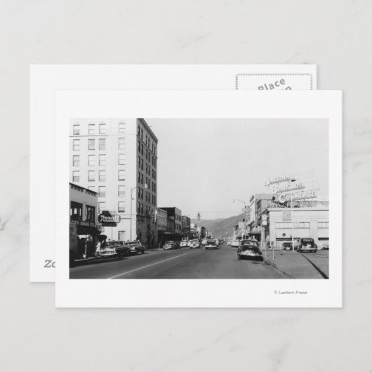 Street Scene in Aberdeen, WA Fotograf Postkarte (Vorne/Hinten)