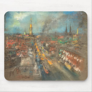 Street Scene in Indianapolis (Indiana, USA) Mousepad
