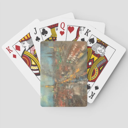 Street Scene in Indianapolis (Indiana, USA) Spielkarten (Rückseite)