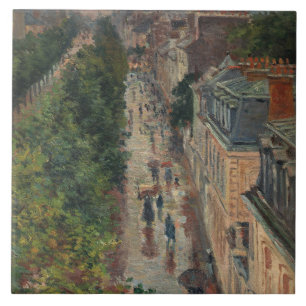 Street Scene in Paris (von Maximilien Luce) Fliese