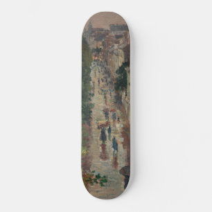 Street Scene in Paris (von Maximilien Luce) Skateboard