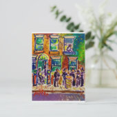 Street Scene J1 Postkarte (Stehend Vorderseite)