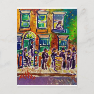 Street Scene J1 Postkarte
