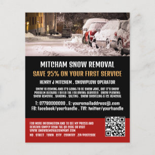 Street Scene, Snow Removal Company Werbung Flyer