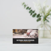 Street Scene, Snow Removal Company Werbung Visitenkarte (Stehend Vorderseite)
