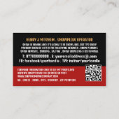 Street Scene, Snow Removal Company Werbung Visitenkarte (Rückseite)