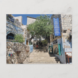 Street Scene - Tzfat, Israel Postkarte