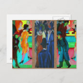 Street Scene von Ernst Ludwig Kirchner Postkarte (Vorne/Hinten)