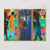 Street Scene von Ernst Ludwig Kirchner Postkarte (Vorderseite)