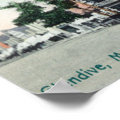 Street SceneGlendive, MT Poster (Ecke)