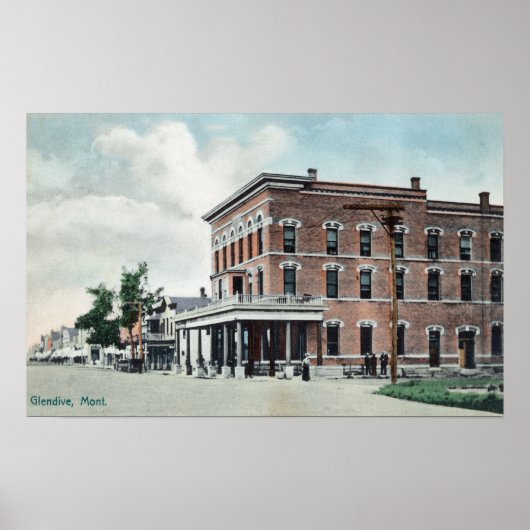 Street SceneGlendive, MT Poster (Vorne)