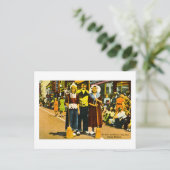 Street Scrubbers beim Tulip Festival, Holland,MI Postkarte (Stehend Vorderseite)