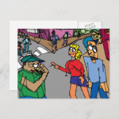 Street Seen Postkarte (Vorne/Hinten)