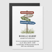 Street Sign 8. Grade Graduation Party Einladung (Vorne/Hinten)