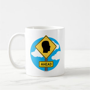Street Sign AHEAD Kaffeetasse