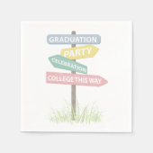 Street Sign High School Graduation Party Serviette (Vorderseite)