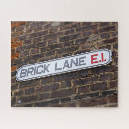 Street Signs of London Brick Lane - 16x20 - 520 pc Puzzle