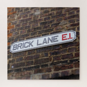 Street Signs of London Brick Lane - 20x20 - 676 pc Puzzle