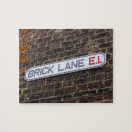 Street Signs of London - Brick Lane -8x10 - 110 pc Puzzle