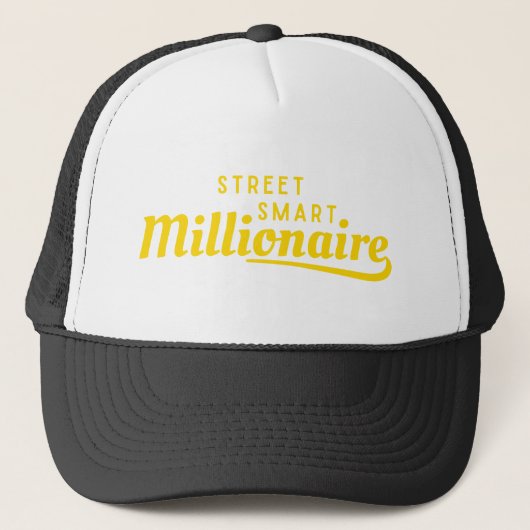Street Smart Millionaire™ Crown the Hustle Edition Truckerkappe (Vorderseite)
