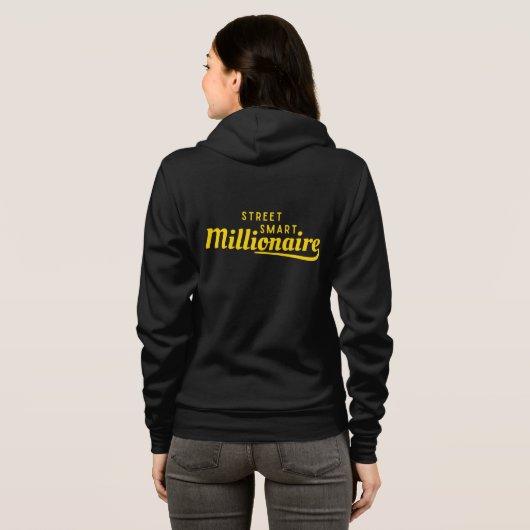 Street Smart Millionaire™ Wealth Glow Edition Hoodie (Schwarz voll)