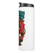 Street Style Beagle Skateboarding Graffiti Art Thermosbecher (Nach rechts gedreht)
