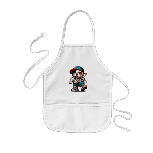 Street Style Bulldog Kinderschürze (Vorne)
