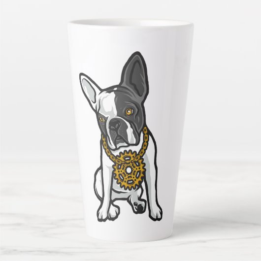 Street-Style-Mops-Hund Milchtasse (Vorderseite)