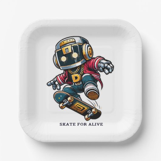 Street Style Skate Series Pappteller (Vorderseite)