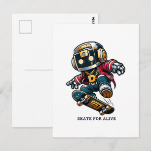 Street Style Skate Series Postkarte