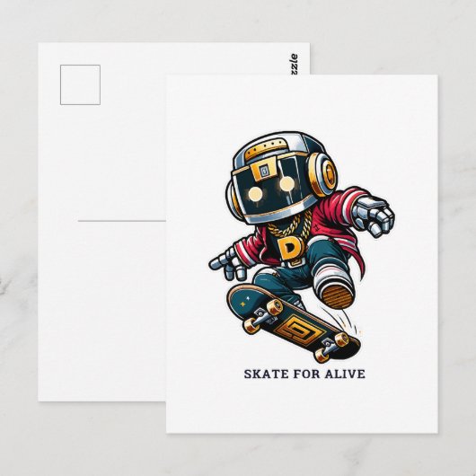 Street Style Skate Series Postkarte (Vorne/Hinten)