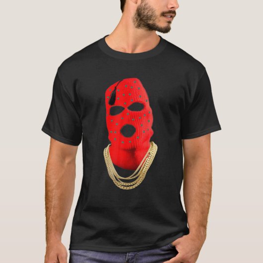 Street Style Ski Mask T-Shirt (Vorderseite)