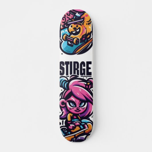 Street Surge Cartoon Skateboard Teil 2 (Vorne)