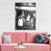 Street-Szene im Viktorianischen London Leinwanddruck (Insitu (Wohnzimmer))