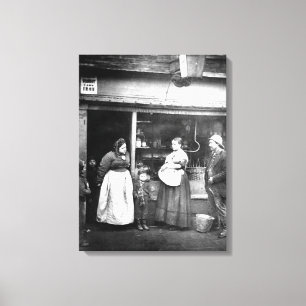 Street-Szene im Viktorianischen London Leinwanddruck