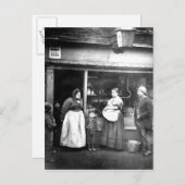 Street-Szene im Viktorianischen London Postkarte (Vorne/Hinten)