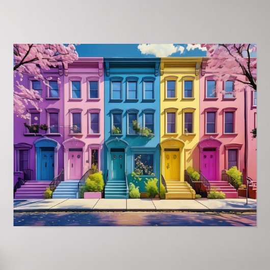 Street-Szene NYC Poster (Vorne)