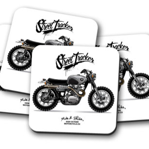 Street Tracker Untersetzer   Motorrad-Untersetzer-