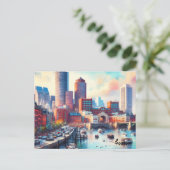 Street Travel Vintag Boston Postkarten kaufen (Stehend Vorderseite)