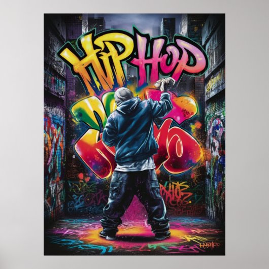 Street Urban Style Graffiti Poster (Vorne)